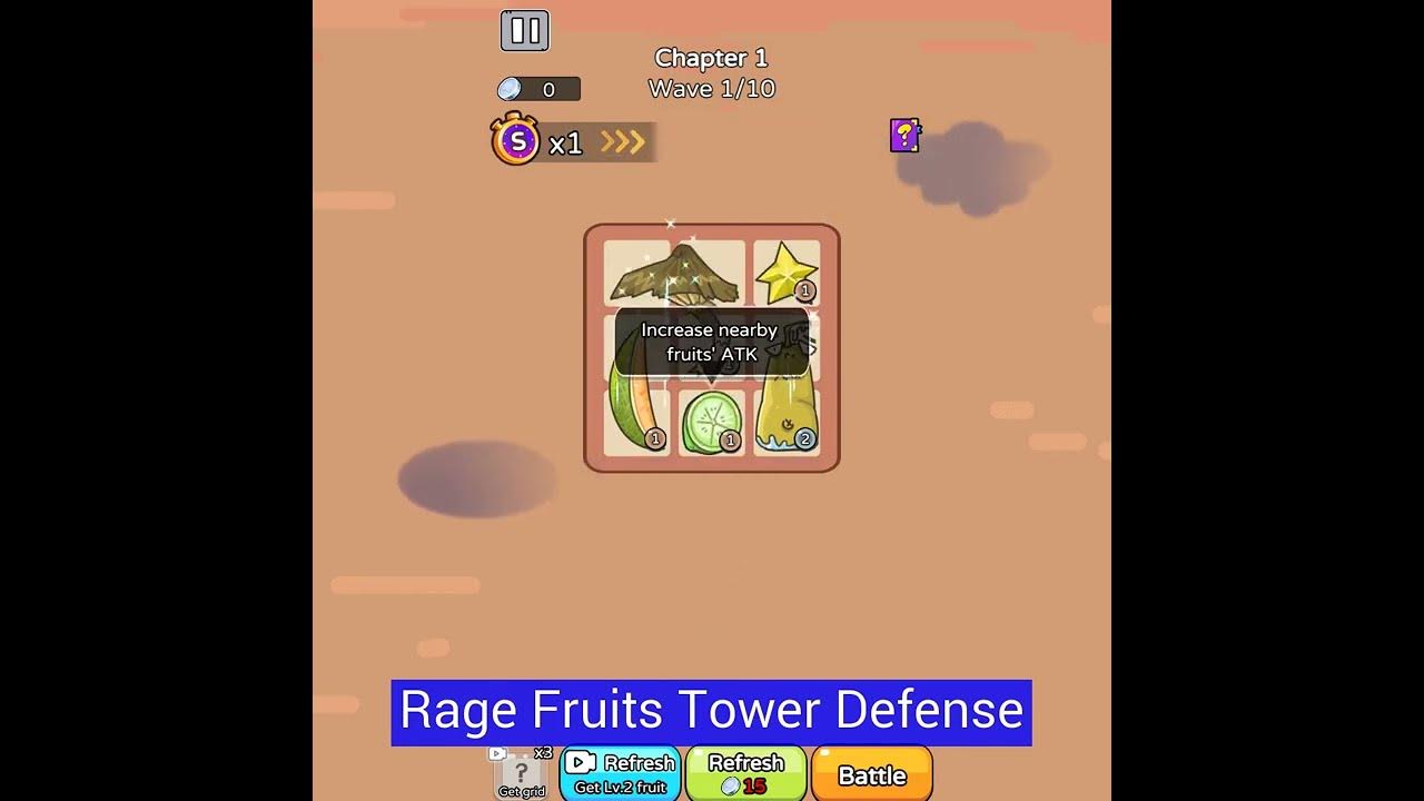 Game: Rage Fruits Tower Defense