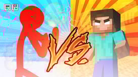 Game: レッドスティックマン vs モンスター・スクール