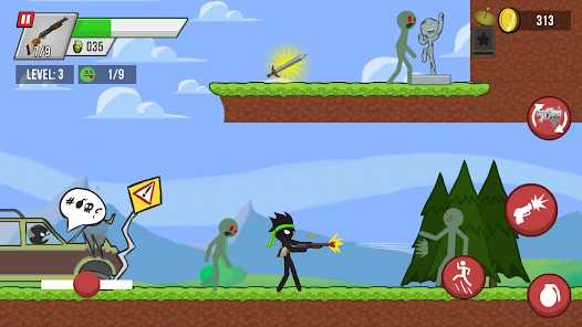 Game: Stick Fighter vs Zombies
